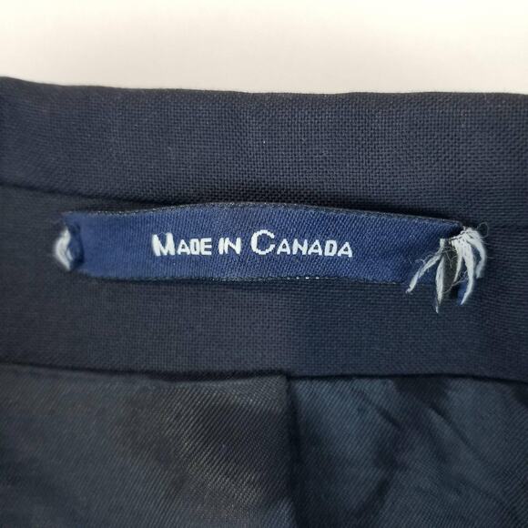 Lauren Ralph Lauren Blazer Mens 43R Navy Wool Gold Button Two Button Sport Coat - Picture 7 of 14